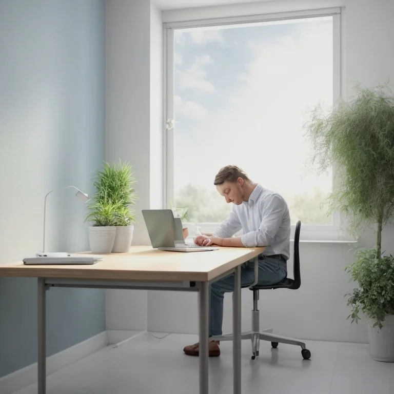 رائد أعمال يتأمل في الطبيعة